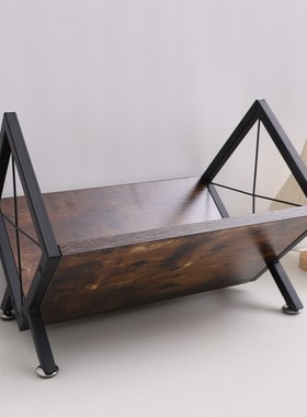 实木黑胶唱片架铁艺木结合CD光盘收纳架家用木制大容量专辑唱片架