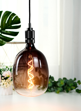 咖啡店灯泡民宿大灯电镀渐变黄色大灯泡爱迪生复古装饰暖光氛围灯