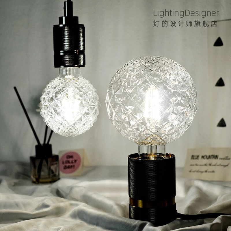 中性光4000k艺术灯泡钻石五角星菠萝装饰灯led灯丝灯爱迪生灯泡