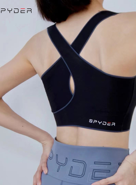 SPYDER蜘蛛运动内衣女跑步健身瑜伽内衣可外穿小背心式22CS422W