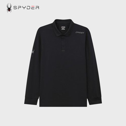 SPYDER蜘蛛男士长袖T恤户外运动休闲透气POLO衫上衣25CS407M