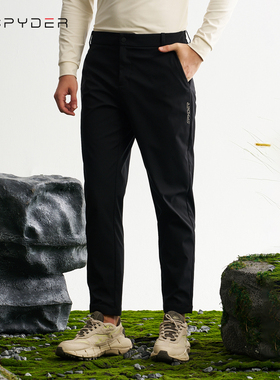 SPYDER蜘蛛秋冬新品男士加绒户外休闲束脚长裤24EF543M