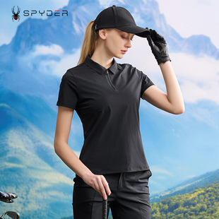 SPYDER蜘蛛25春夏新品 25MS462W 女子休闲运动短袖 POLO衫