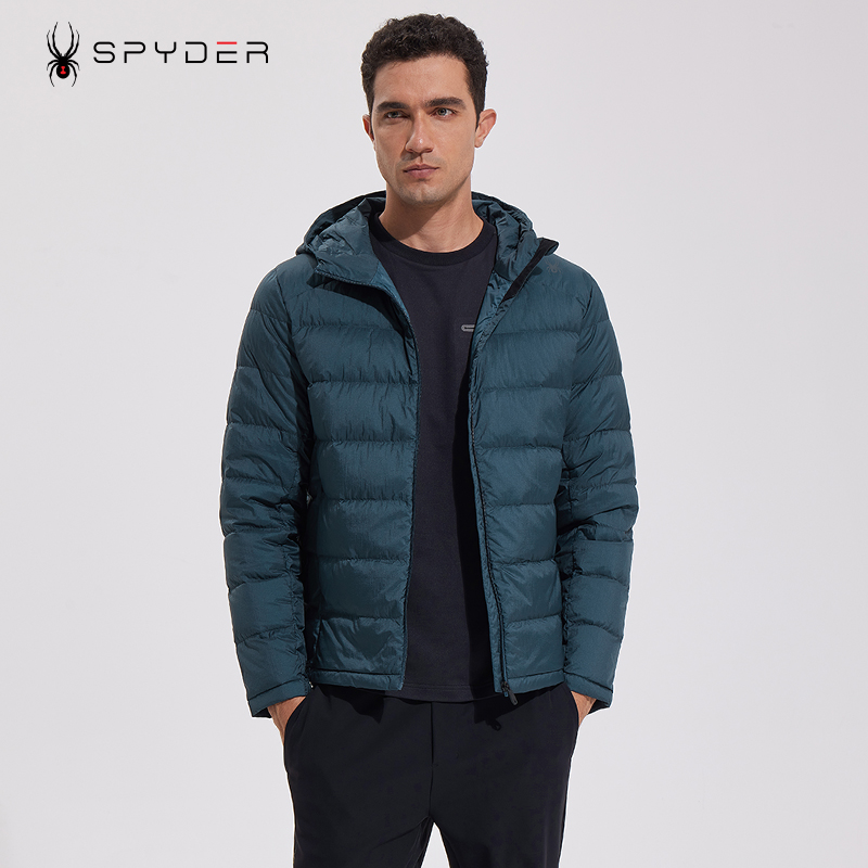 户外鹅绒服Spyder保暖男