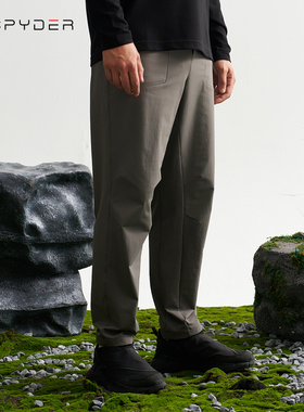 SPYDER蜘蛛新品休闲运动男士长裤弹力跑步健身梭织裤子男24CF519M