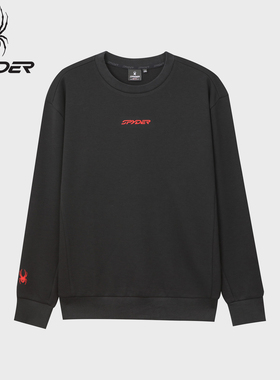 SPYDER蜘蛛25秋季新品男士圆领卫衣运动休闲打底套头衫25MF313M