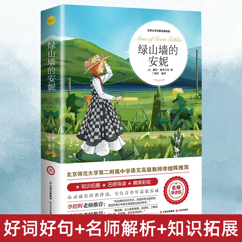 绿山墙的安妮正版全集蒙哥马利原著小学生三四五六年级阅读课外书阅读青少年儿童文学经典书籍世界名著 书籍/杂志/报纸 儿童文学 原图主图