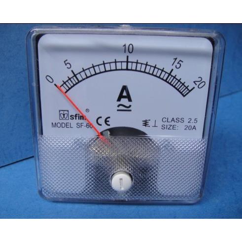 CE认证 Sfim 安装式电流表 电压表SF-60 指针式安培表60*60全规格