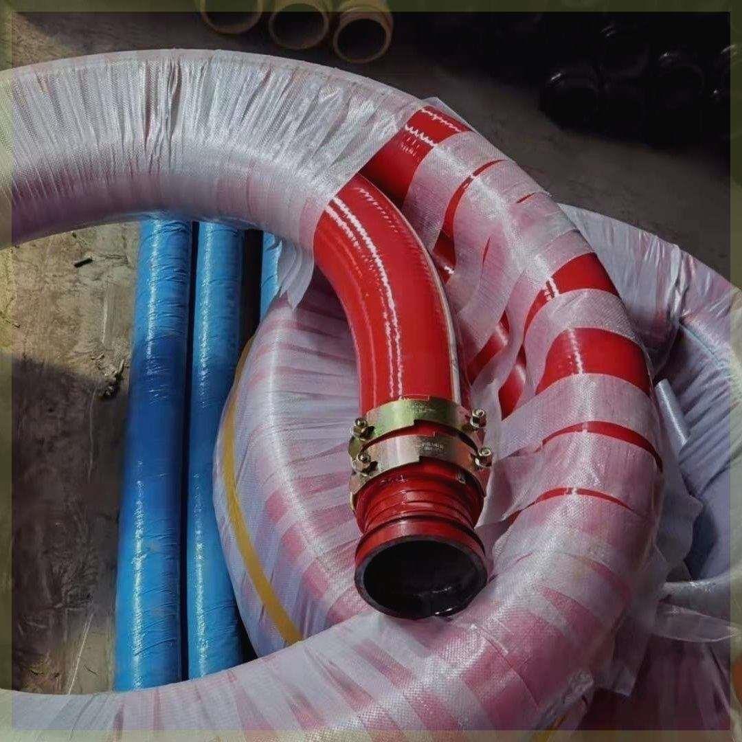 40泵硅胶软管钢丝硅胶放料管地泵76/80/89/100/125型号砂浆软管