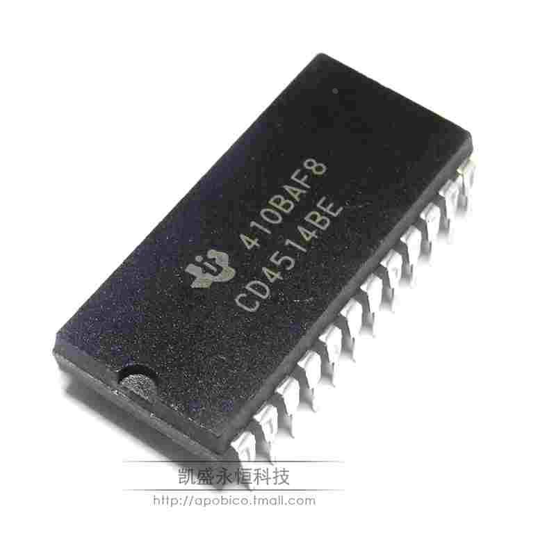 直插 CD4514 CD4514BE DIP-24 路解码器/逻辑芯片IC