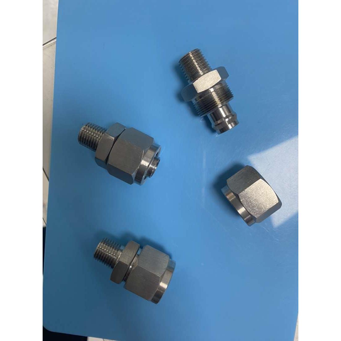 不锈钢304快拧端直通 PU管尼龙管不锈钢快速接头ZG1/8-Φ4681012