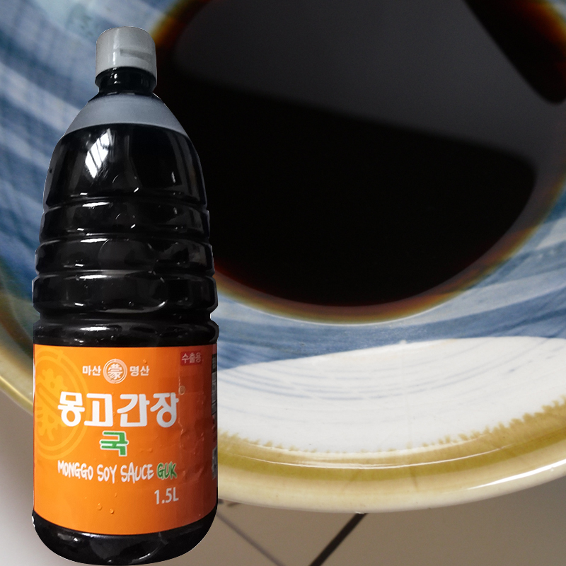 韩国进口蒙古汤酱油梦古韩国酱油 韩国料理调味烤肉腌制料1.5L