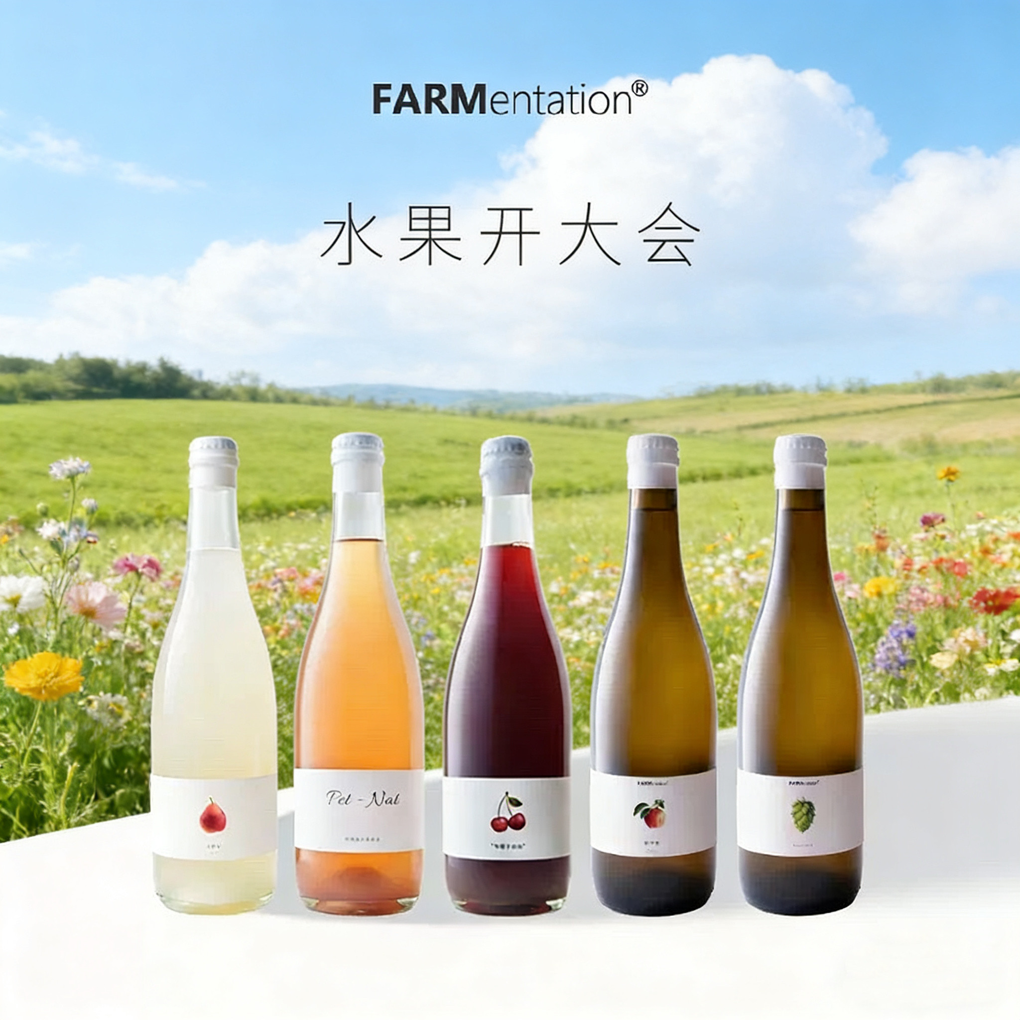 【爆款火把梨+啤酒花】田园酿造起泡酒微醺气泡酒梨子野苹果果酒