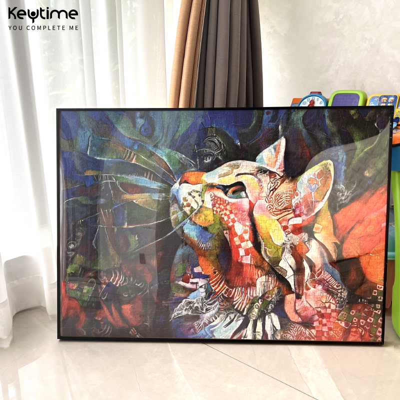 keytime拼图1000片七彩回忆猫猫
