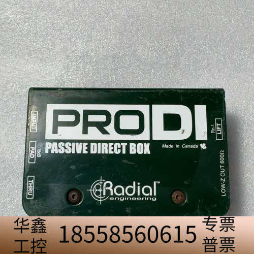出Radial PRO D1单声道无源DI盒，低阻抗输.议价