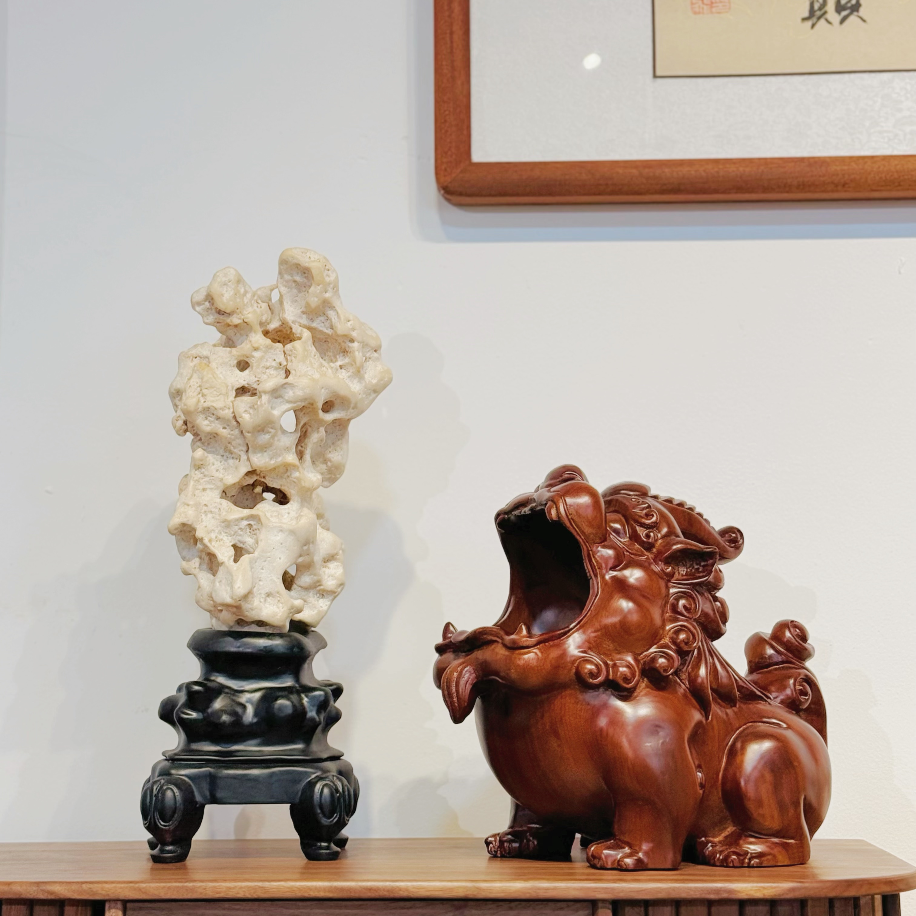 香樟木雕刻貔貅摆件吸金纳福招财进宝工艺品客厅玄关装饰