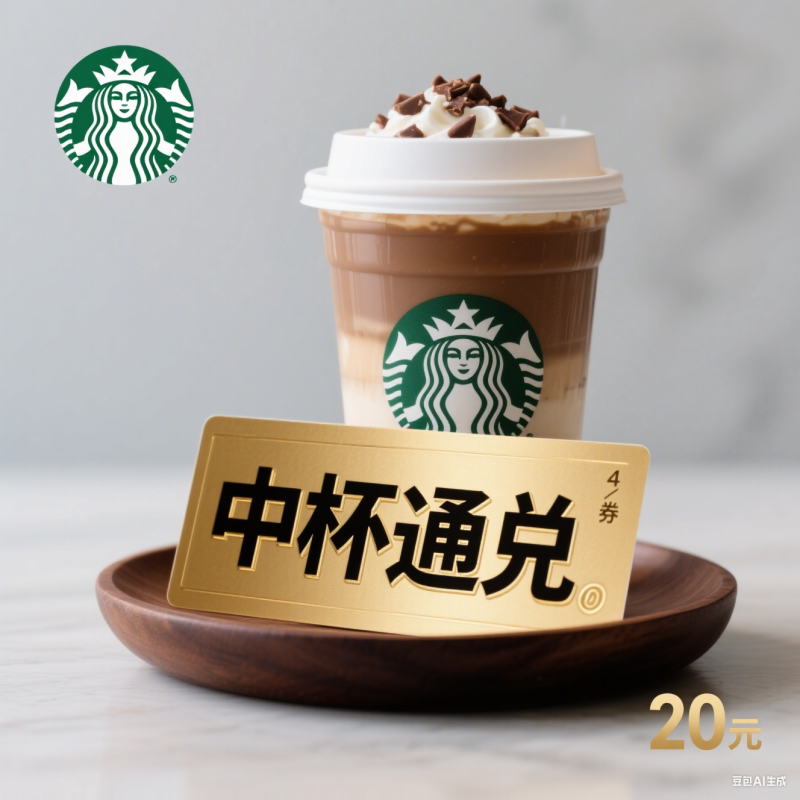 【代下单】星巴克中杯大杯电子券优惠券咖啡券星礼包星冰乐啡快