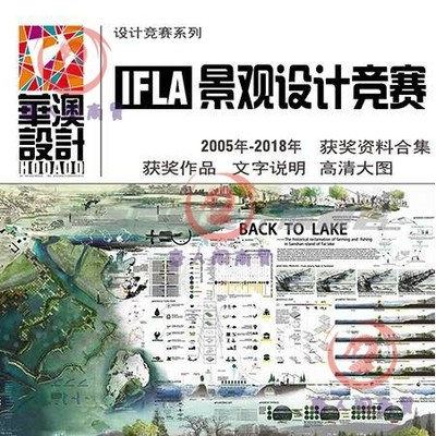 2018IFLA国际风景园林景观设计竞赛作品集展板排版参考素材合集.