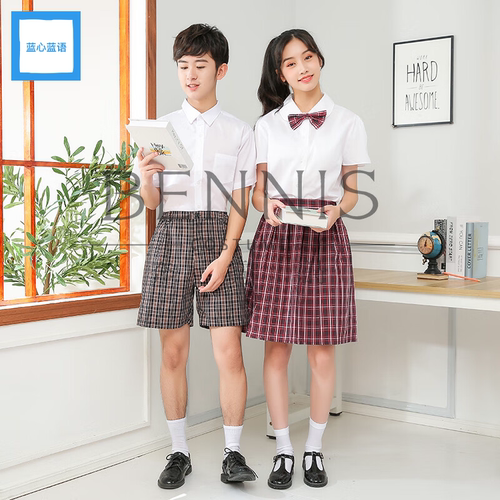 深圳校服小学礼服制服夏蓝心蓝语