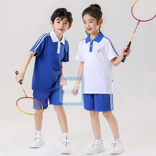 深圳小学夏校服蓝心蓝语5种可选