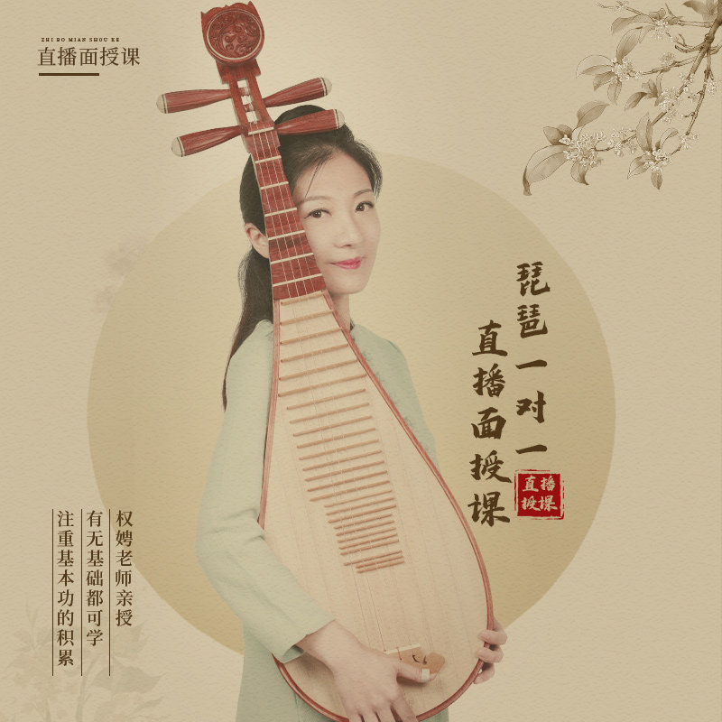 五色风 琵琶课程权娉老师私教课直播教学课在线学习班