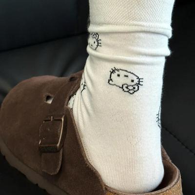 小赵家kt猫卡通可爱少女心中筒袜堆堆袜纯棉韩系甜心女袜秋冬款