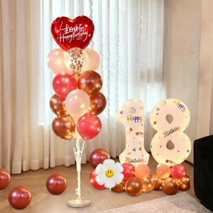 男生18岁成人礼生日快乐布置挂布女神装饰场景派对网红背景布条幅