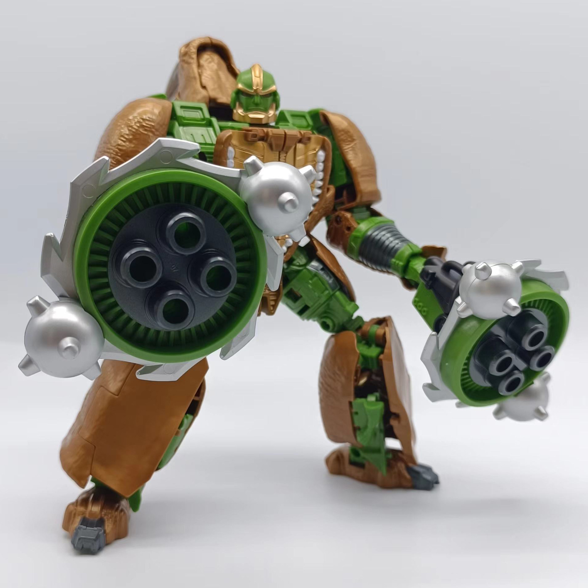 变形玩具超能勇士系列 精涂放大版王国 RW-01犀牛勇士 玩具模型