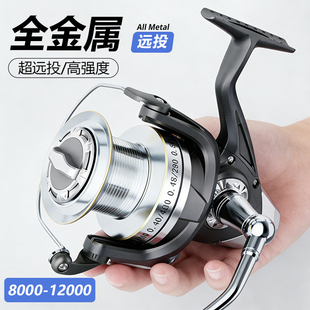全金属大物锚鱼轮防海水纺车轮路亚超远投海钓海竿锚杆正品鱼线轮