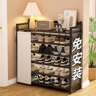 架子家用门口简易入户防尘玄关折叠收纳省空间大容量免安装 鞋 柜