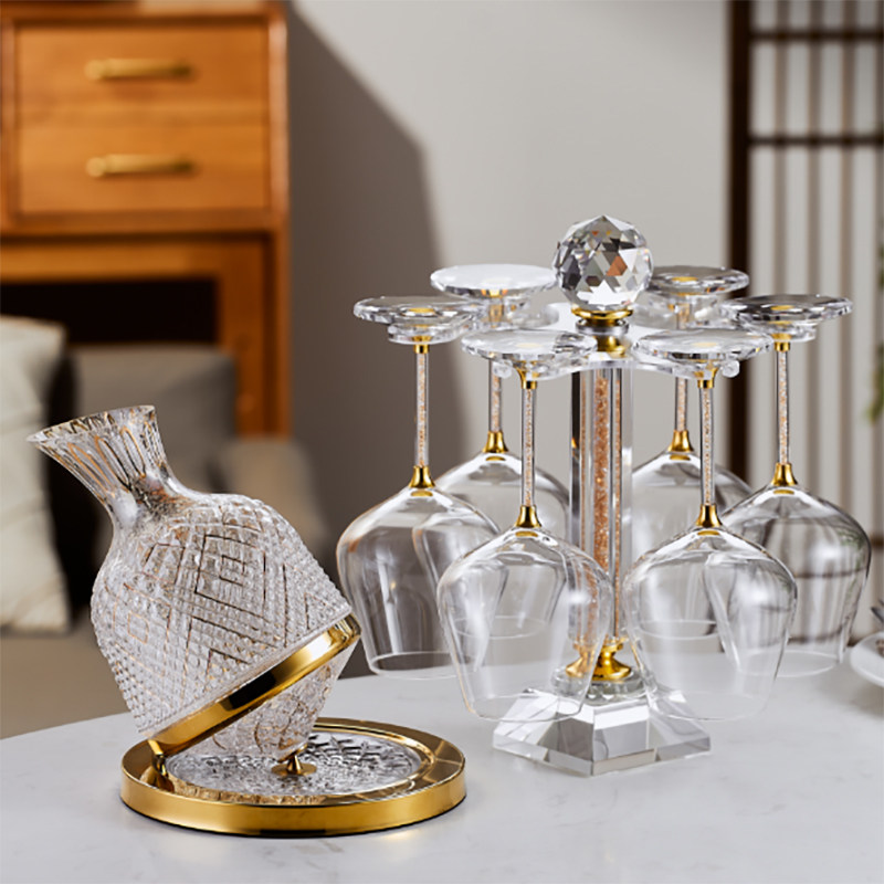 红酒杯轻奢高档套装家用高级感醒酒器酒杯套装欧式正品官方高脚杯