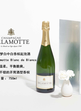 沙龙姐妹酒庄Delamotte德乐梦霞多丽白中白香槟起泡葡萄酒WE95分