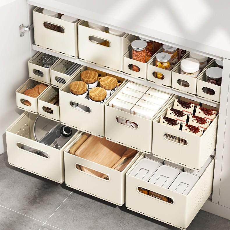 橱柜收纳盒抽屉式可伸缩桌面零食杂物厨房整理盒深柜直角储物盒子,收纳整理,首饰盒,淘宝优惠券,粉丝福利购,淘宝优惠卷