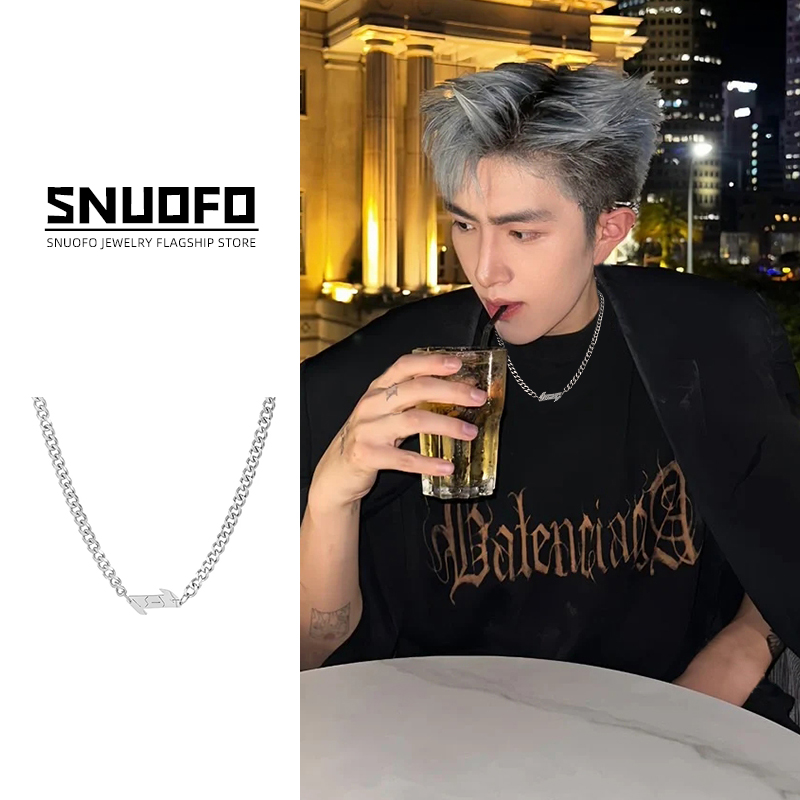 小众古巴装饰项链简约嘻哈风痞帅