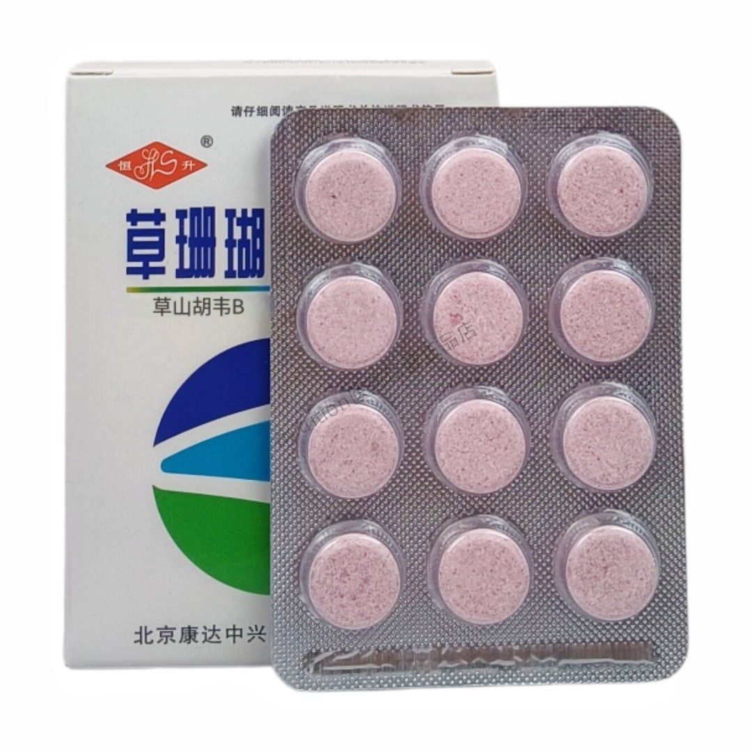 恒升草珊瑚味薄荷糖片压片糖果正品保证48片/盒