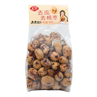 龙丰去皮去核枣新疆灰枣即食红枣煮粥泡茶烘焙开袋即食408g/袋