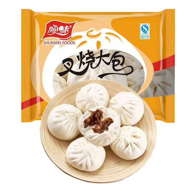 顺味速冻蚝皇叉烧包顺丰冷链配送