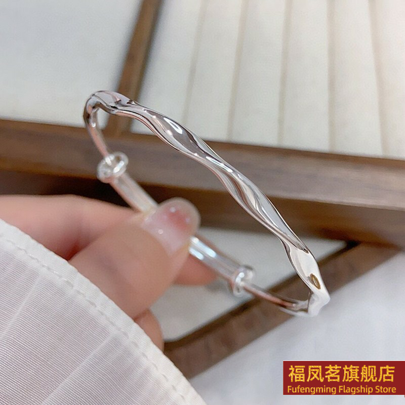 原创设计女银饰正生莫比乌斯手镯