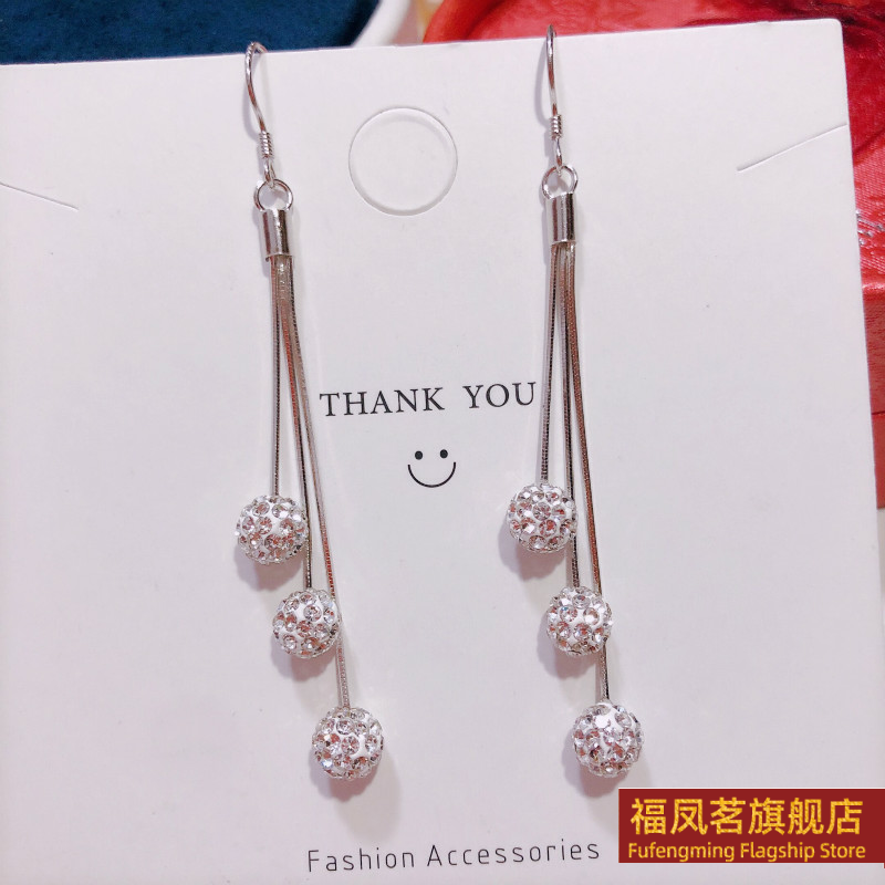 欧美银饰女香港正生纯银s92耳环