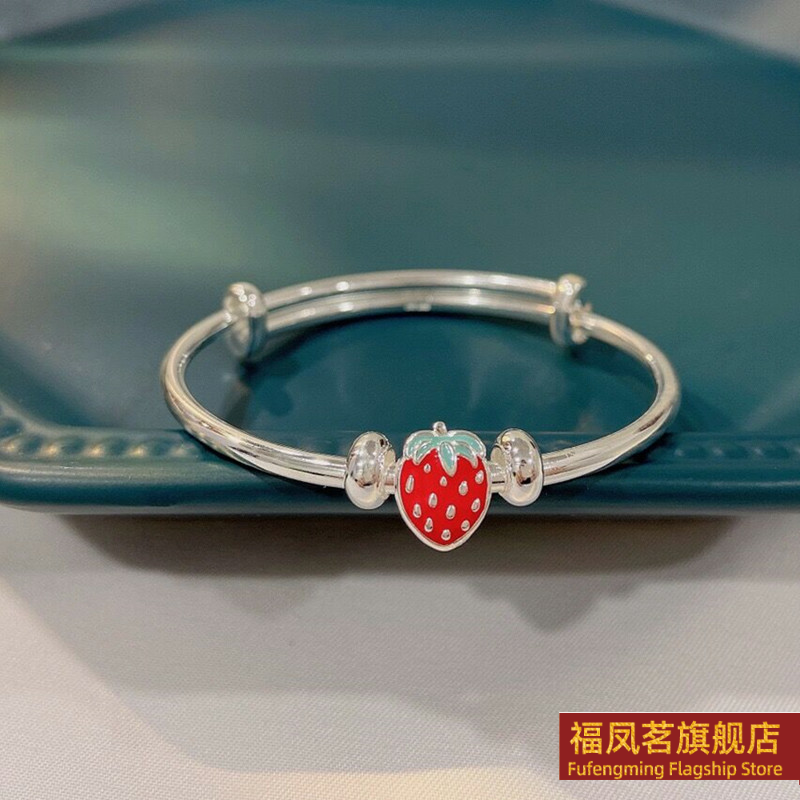 原创设计女银饰香港正生纯银手镯