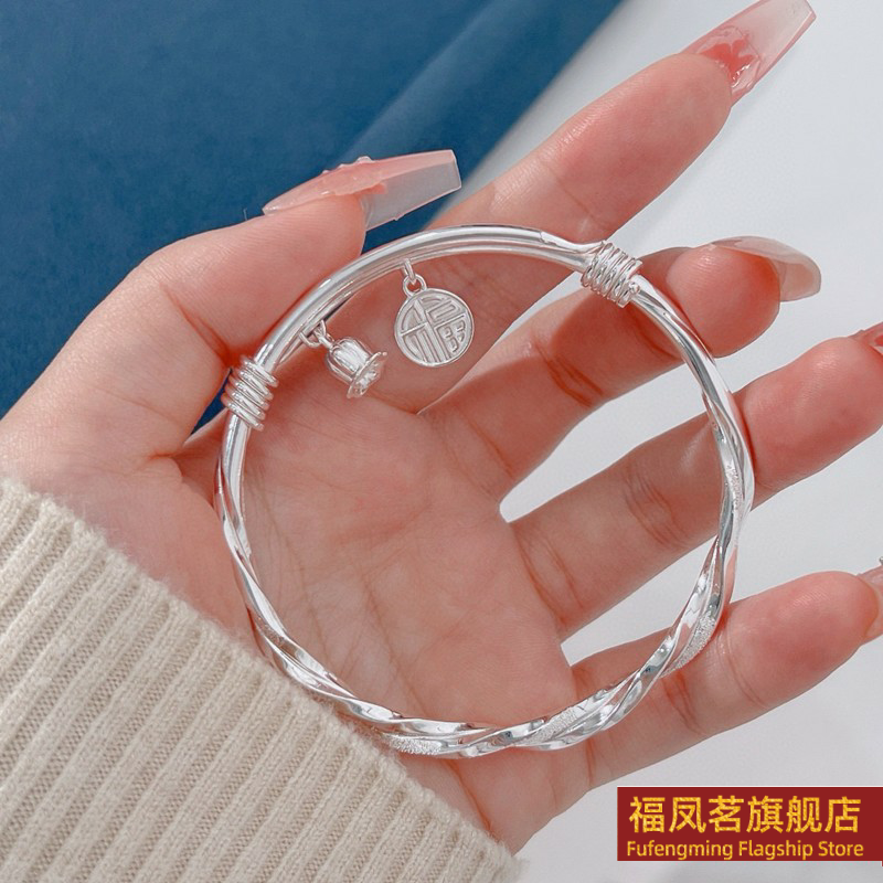 原创设计女银饰正生莫比乌斯手镯