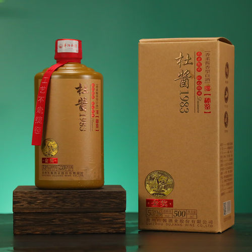 贵州杜酱1983香柔酱香型500ml/瓶经典纯粮酿造优级白酒送礼自饮
