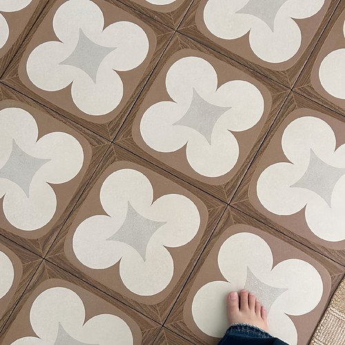 轻奢复古风瓷砖地贴防水防潮