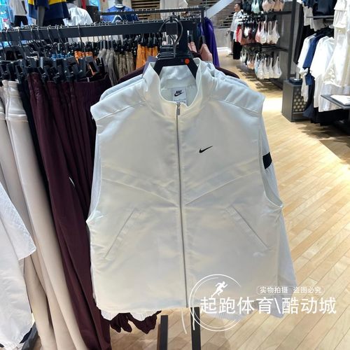 耐克女百搭立领梭织宽松休闲马甲