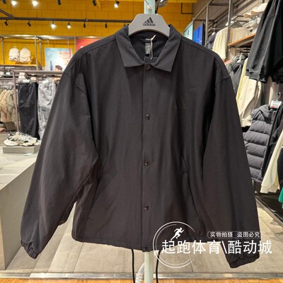 阿迪达斯男子翻领宽松夹克外套