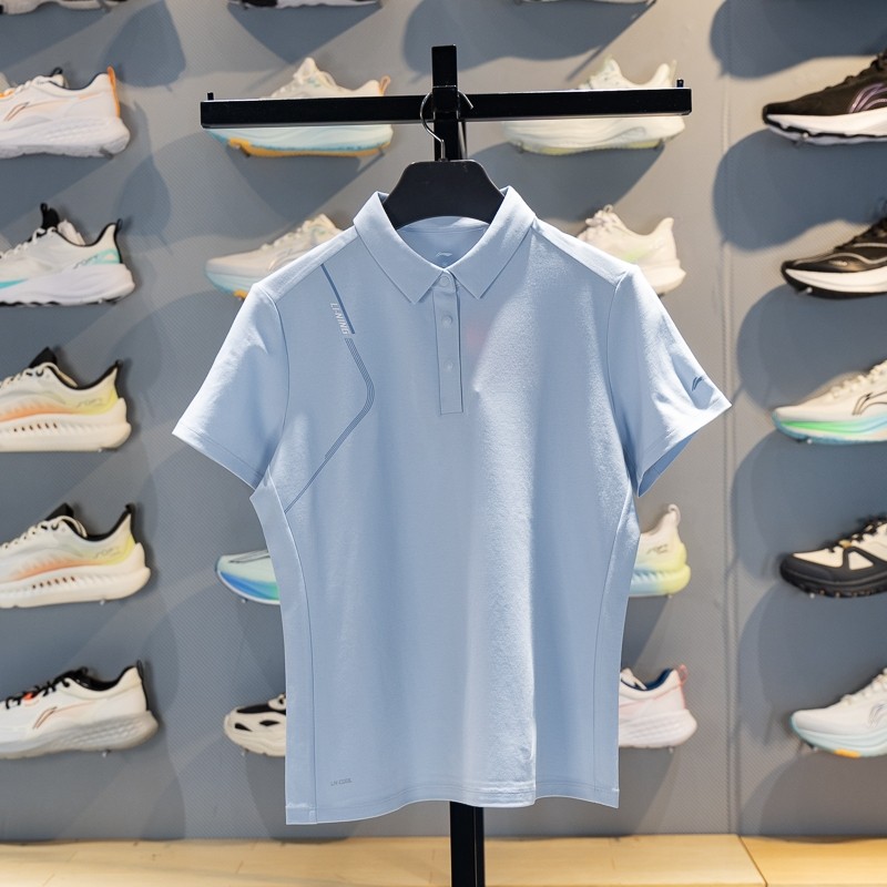 李宁女子短袖POLO衫2026春夏新款团购系列舒适透气翻领T恤APLW248,运动服/休闲服装,运动POLO衫,淘宝优惠券,粉丝福利购,淘宝优惠卷