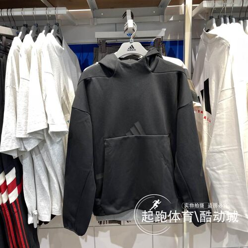 阿迪达斯男连帽保暖运动卫衣