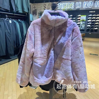 耐克女立领摇粒绒夹克外套保暖