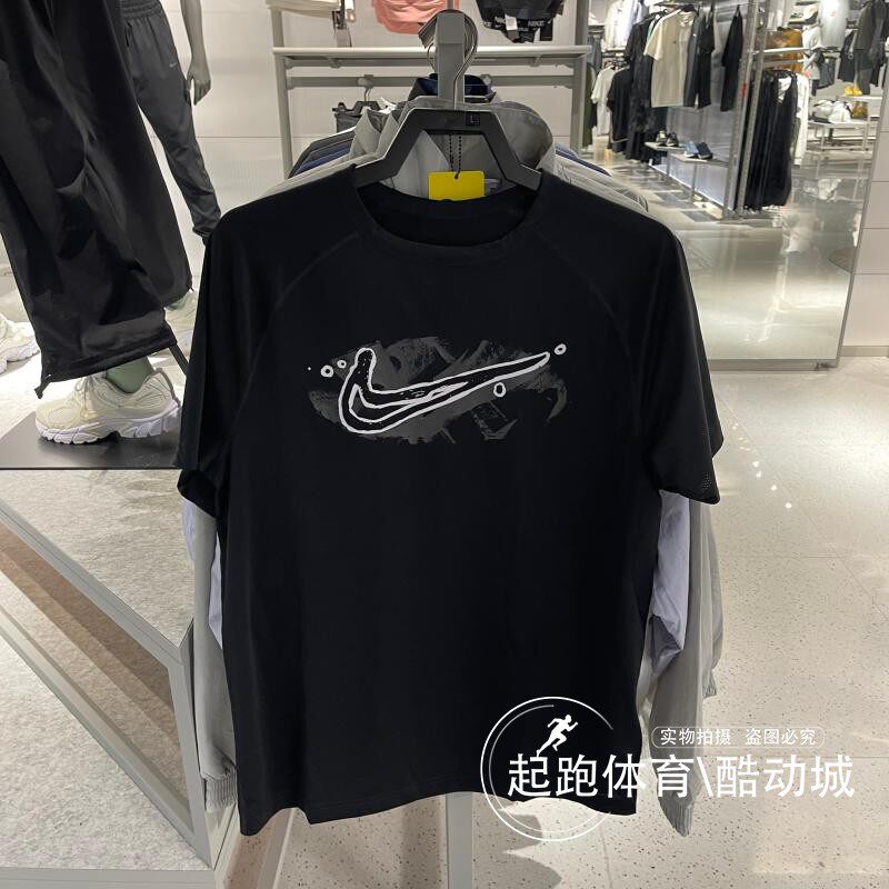 耐克男女=速干经典大勾运动短袖