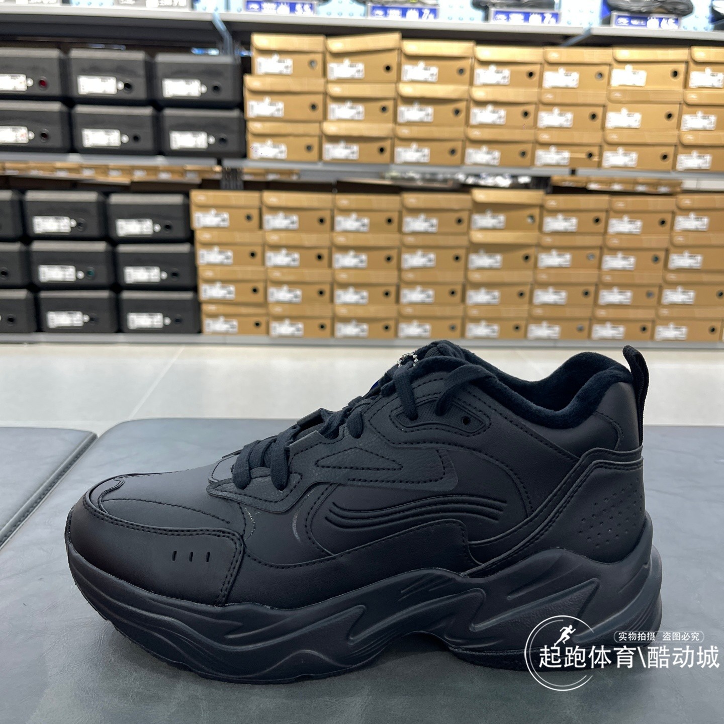 李宁男百搭缓震加绒保暖运动鞋